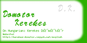 domotor kerekes business card